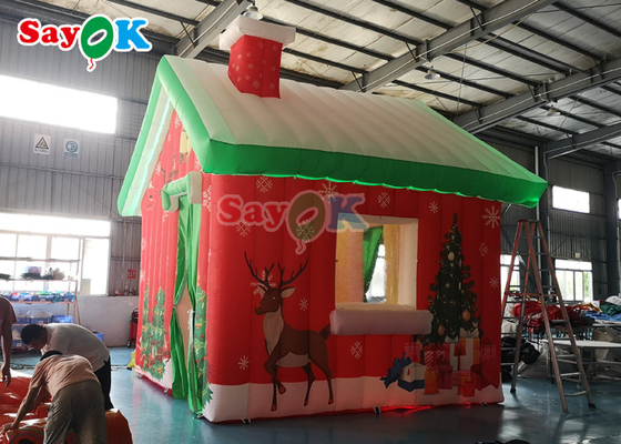Oxford Cloth Giant Inflatable Christmas House Rumah Tenda Berkemah Di Luar Ruangan