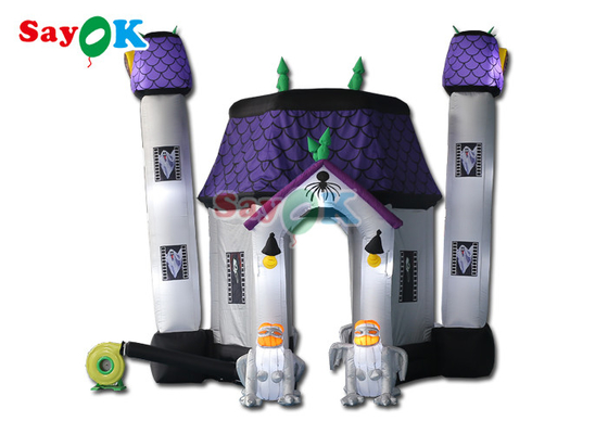 Halloween Led Pesta Labu Kerangka Alat Peraga Mainan Liburan Inflatable Outdoor Model Lampu