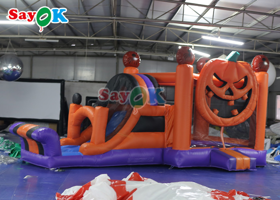 Pesta Tiup Raksasa Bouncy Castle Slide Combo Halloween Rumah Bouncing Tiup