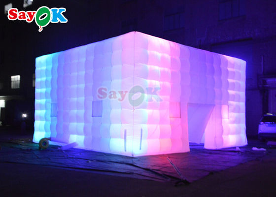 Customized Air Cube Tent Inflatable Nightclub Wedding Photo Booth With Colorful LED Light Air Tent Inflatable