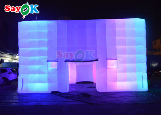 Customized Air Cube Tent Inflatable Nightclub Wedding Photo Booth With Colorful LED Light Air Tent Inflatable