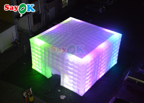 Customized Air Cube Tent Inflatable Nightclub Wedding Photo Booth With Colorful LED Light Air Tent Inflatable