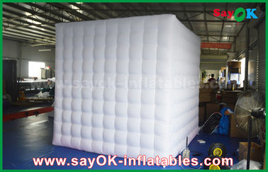 Inflatable Photo Studio Gambar Lukisan Inflatable Photo Booth Tent 2.5m Full White Oxford Inflatable Cube