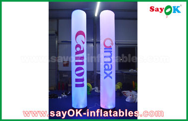 Iklan Inflatable Pillar Column Lighting Decoration Dengan Pencetakan Logo