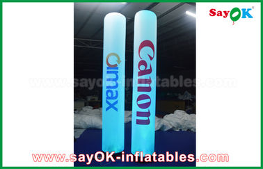 Iklan Inflatable Pillar Column Lighting Decoration Dengan Pencetakan Logo
