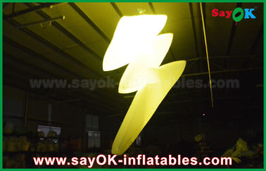 Nylon Cloth Hang Inflatable Lighting Decoration Dengan LED Light Color Change