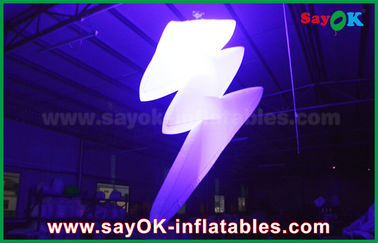 Nylon Cloth Hang Inflatable Lighting Decoration Dengan LED Light Color Change