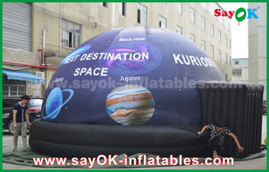 Waterproof Penuh Cetak Ponsel Planetarium Inflatable Dome Tent Dengan Bintang