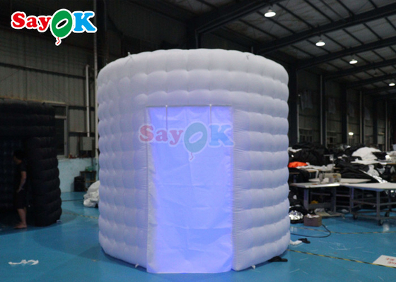 ROHS Inflatable Putih Photo Booth Wall Selfie Backdrop Photo Booth Enclosure