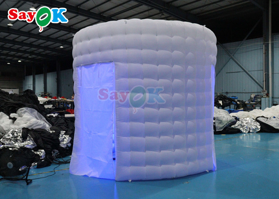 ROHS Inflatable Putih Photo Booth Wall Selfie Backdrop Photo Booth Enclosure