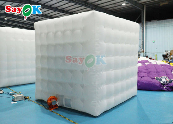 Led Light Inflatable Marquee Tent Anak-anak Inflatable Cube Party Nightclub Tent Tenda Kecil