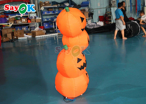 PVC Inflatable Halloween Dekorasi 4,9ft Bentuk labu LED Model Led