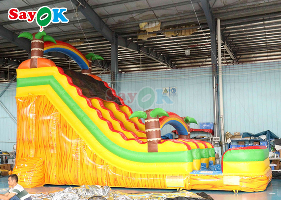Bouncing Bouncer PVC Tarpaulin Slide Air Inflatable Komersial Anak-anak Kolam renang Slide Air