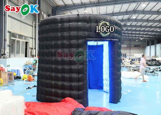 Oxford Kain Inflatable Photo Booth Enclosure Backdrop Portable Inflatable 360 Lingkaran Photo Booth
