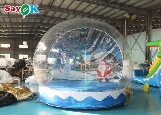 11.5FT Dekorasi Natal Bola Salju Inflatable Transparent Bubble Tent