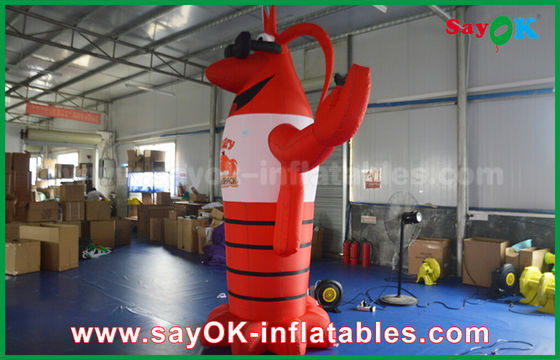 Blow Up Big Red Inflatable Lobster Untuk Dekorasi Iklan / Model Lobster buatan raksasa