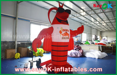 Big Red Inflatable Lobster untuk Dekorasi Iklan / Giant Artificial Lobster Model