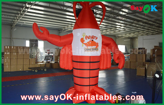 Blow Up Big Red Inflatable Lobster Untuk Dekorasi Iklan / Model Lobster buatan raksasa