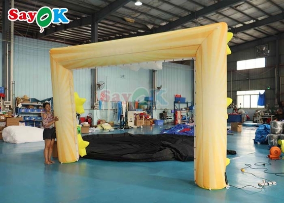 210D Inflatable Star Cartoon Archway Hiburan Dekorasi panggung Pesta Balon Inflatable Arch