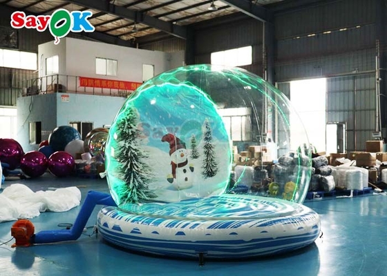 Giant Inflatable Snow Ball Party Bubble Dome Blow Up Christmas Snow Globe Untuk Acara