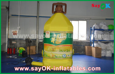 3mH Inflatable Bottle Custom Inflatable Products Untuk Jagung Minyak Iklan Komersial
