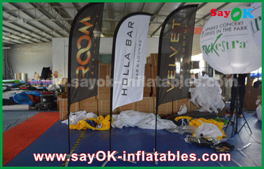 Tenda Pesta Outdoor Portable Inflatable Air Knife Flag Tenda Lipat Untuk Promosi / Periklanan