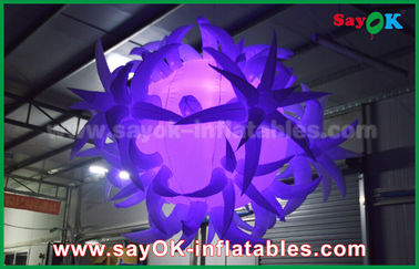 190t Oxford Cloth Diameter 1.5m Inflatable Lighting Decoration Dengan Led Balloon