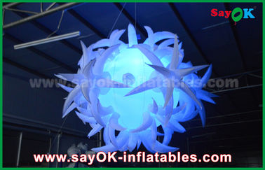 190t Oxford Cloth Diameter 1.5m Inflatable Lighting Decoration Dengan Led Balloon