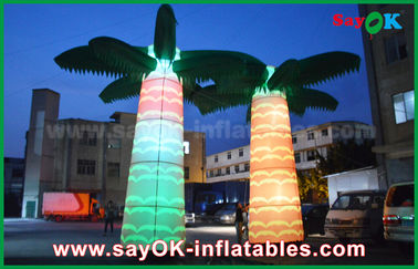 Kustom Putih Led Pohon Inflatable Lighting Dekorasi Dengan Air Blower Sertifikat SGS