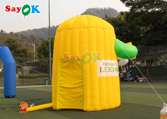 Promosi Inflatable Lemonade Booth Iklan Inflatable Booth Presentasi