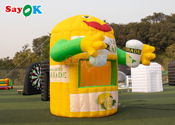 9.8ft Menarik Cerah Kuning Tenda Udara Inflatable Lemon Buah Stand Dome Tenda