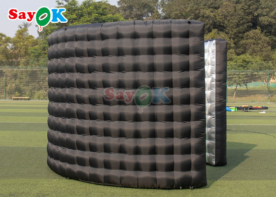 Automatic Inflatable 360 Photo Booth Wall Wedding Party Enclosure Backdrop Dengan Lampu Led