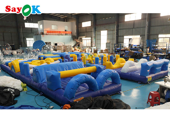 Permainan Interaktif Inflatable Dewasa 36ft Giant Inflatable Obstacle Course