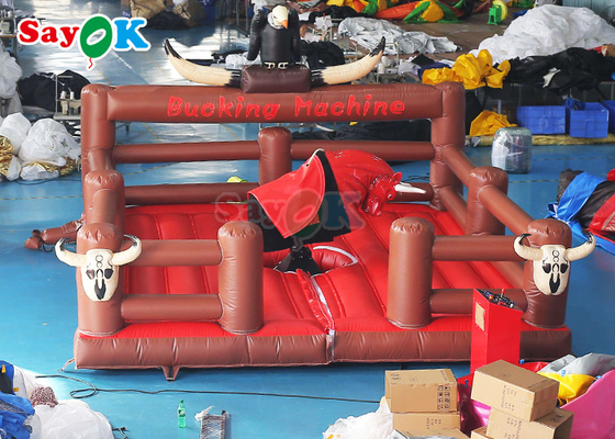 Mesin Perkelahian Banteng PVC Inflatable Bucking Bronco Outdoor Sport Games Crazy Rodeo Bull Fight Mechanical Bull