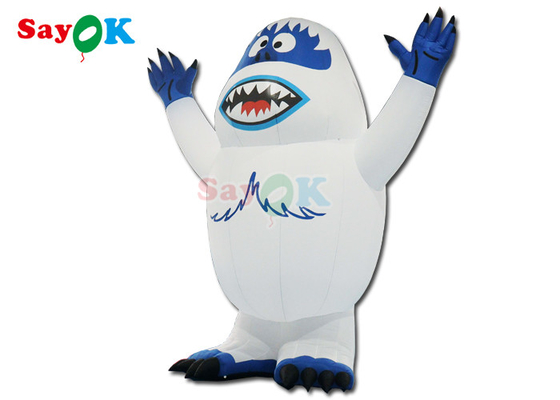 Liburan Led Pencahayaan Inflatable Snow Monster Snowman Airblown Monster Toy Untuk Dekorasi Luar Ruang