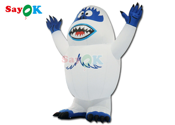Hewan Inflatable Liburan Led Pencahayaan Snow Monster Inflatable Snowman Airblown Monster Toy Untuk Dekorasi Luar Ruang