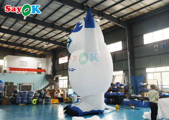 Hewan Inflatable Liburan Led Pencahayaan Snow Monster Inflatable Snowman Airblown Monster Toy Untuk Dekorasi Luar Ruang