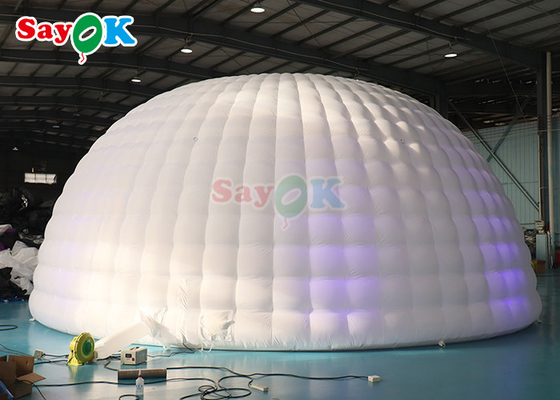 26.2FT Inflatable Igloo Dome Tent Outdoor Camping Blow Up Dome Tents Dengan Lampu Led