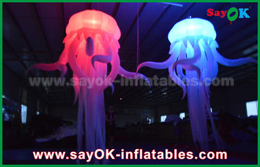 Warna-warni Nylon Inflatable Lighting Dekorasi dalam Octopus Shape Dengan Led Light