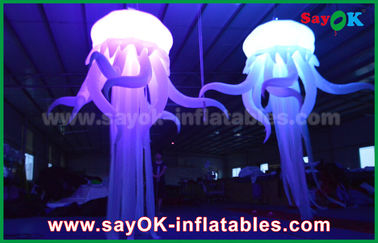 Warna-warni Nylon Inflatable Lighting Dekorasi dalam Octopus Shape Dengan Led Light