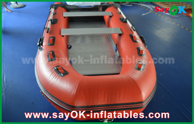 Durable Tarpaulin PVC Inflatable Boats dengan Aluminium Floor and Paddles