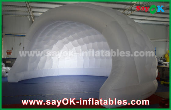 Dome Inflatable Tent 210D Oxford Cloth Inflatable Air Tent Untuk Acara / LED Lighting Inflatable Lawn Tent