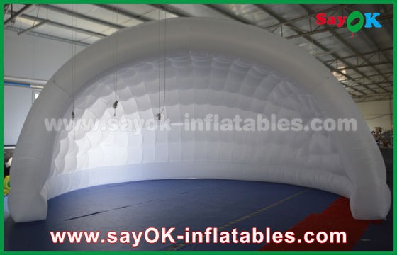 Dome Inflatable Tent 210D Oxford Cloth Inflatable Air Tent Untuk Acara / LED Lighting Inflatable Lawn Tent