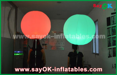 190 D Nylon Cloth Windproof LED Inflatable Ball, Promosi Inflatable LED Balloon