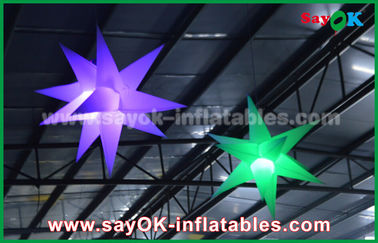 1.5m 190 D Nylon Iklan Inflatable Lighting Decoration, Inflatable Star Dengan Lampu Led