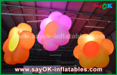 Oxford kain Inflatable Lighting Decoration / Lighting Tiup bunga Untuk Club Bar, Party