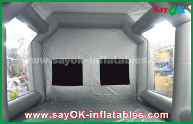 Tenda Mobil Tiup Tenda Udara Tiup Tahan Air / Bilik Semprot Tiup PVC Untuk Penyemprotan Cat Mobil