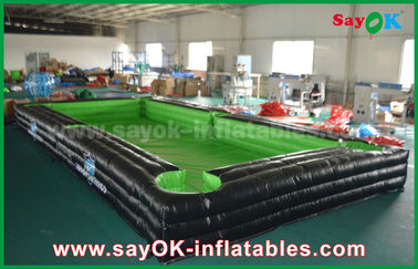 Inflatable Backyard Games Raksasa Portabel Di Luar PVC Tarpaulin Sepak Bola Tiup / Lapangan Tenis Meja Dengan CE Blower