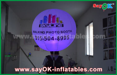 Diameter 0.8m Oxford Cloth Inflatable Pencahayaan Dekorasi, Inflatable Backpack