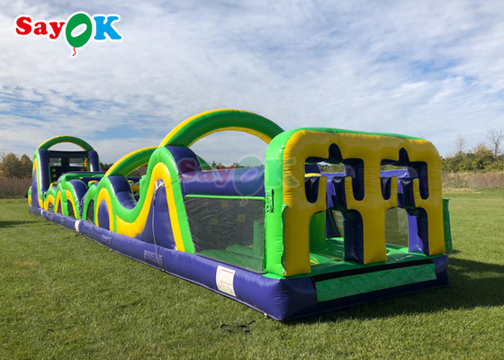 5k Giant Inflatable Sports Obstacles Challenge Backyard Inflatable Run Course Obstacle Course